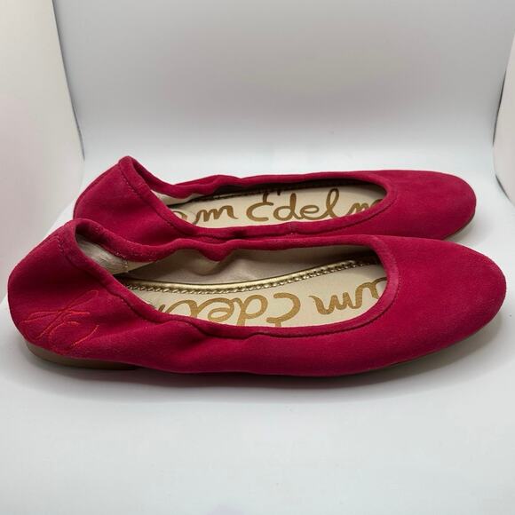 Sam Edelman Fritz Women's Size 5.5 M Pink Suede Leather Ballet Flats Shoes - Picture 8 of 11